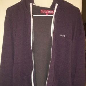 Vans purple zip up
